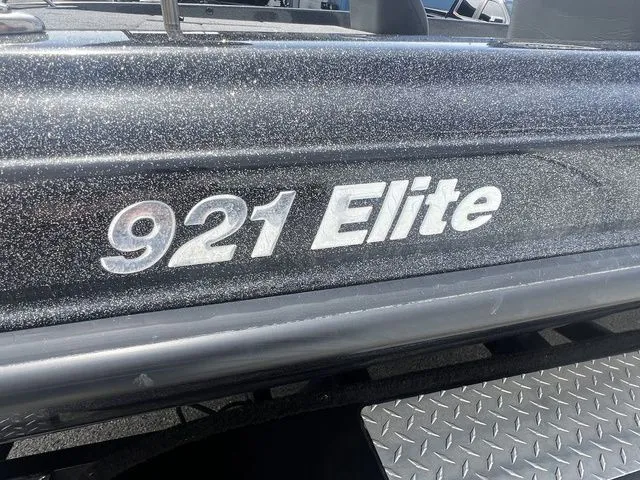 Slide: The Image of 2023 Phoenix Bass Boats 921 Elite lettering on boat hull. - 14