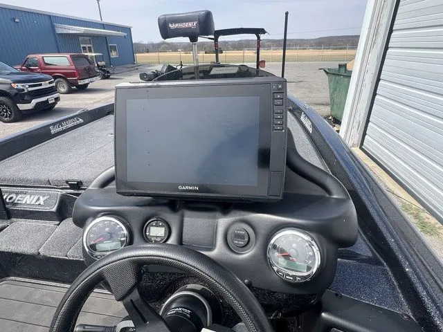 Slide: The Image of Dashboard of a 2023 Phoenix Bass Boats 921 Elite with Garmin display. - 7