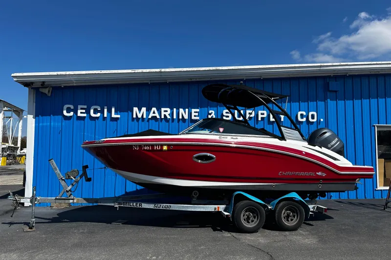 Slide: The Image of 2016 Chaparral 210 Suncoast boat on trailer at Cecil Marine Supply Co. - 3