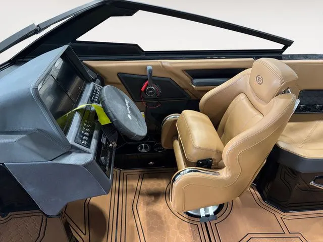 Slide: The Image of 2026 Cobalt R4 Surf interior with luxurious leather seating. - 13