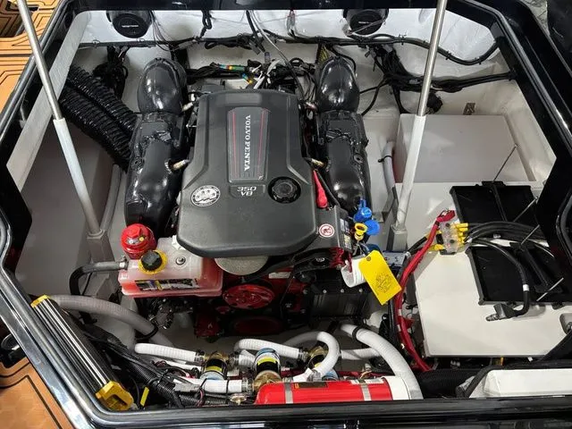 Slide: The Image of Engine compartment of 2026 Cobalt R4 Surf with Volvo Penta engine. - 10