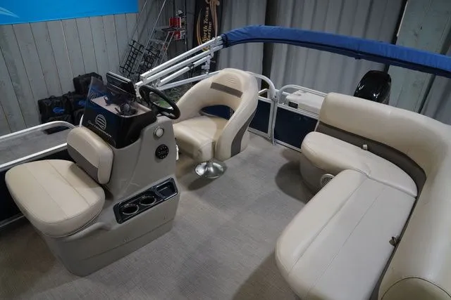 Slide: The Image of Interior of a 2020 Sun Tracker Bass Buggy® 16 XL pontoon boat. - 13