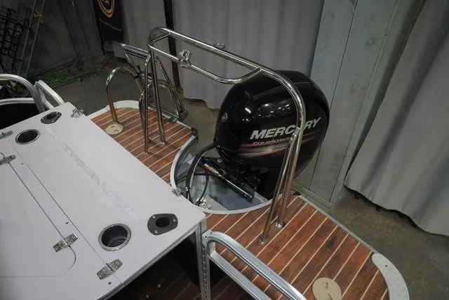 Slide: The Image of 2015 South Bay 424FCR boat with Mercury outboard motor. - 20