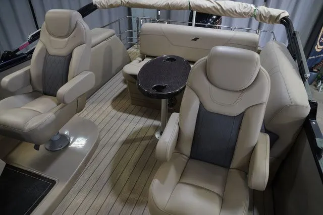 Slide: The Image of 2024 Starcraft SLS 3 Q DH interior with luxurious seating. - 17