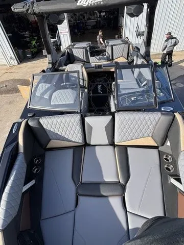 Slide: The Image of Interior of 2026 Tigé Z3 boat with luxurious seating. - 22