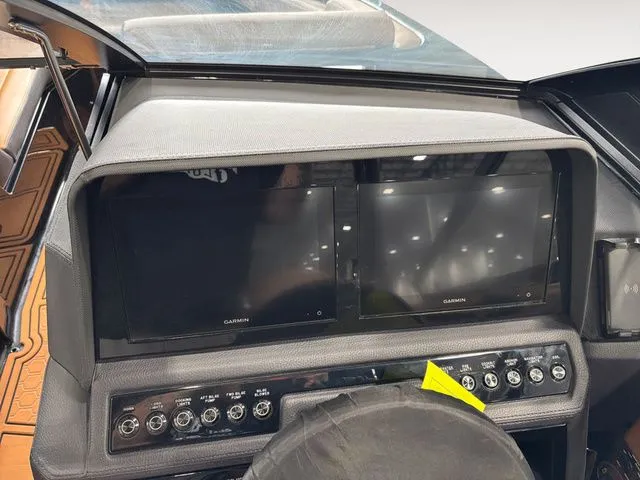 Slide: The Image of Dashboard of 2026 Cobalt R4 Surf with dual Garmin displays. - 15
