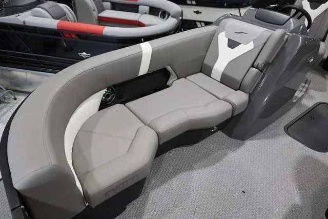 Slide: The Image of Luxurious seating in Evotti 521 CS boat, model year 2026. - 12