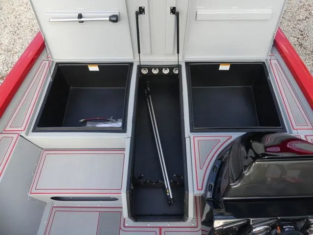 Slide: The Image of Interior view of 2026 G3 Sportsman 1710 SE with storage compartments. - 18