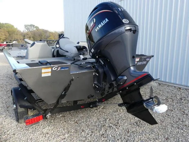 Slide: The Image of 2026 G3 Sportsman 1810 PFX boat with Yamaha outboard motor. - 4