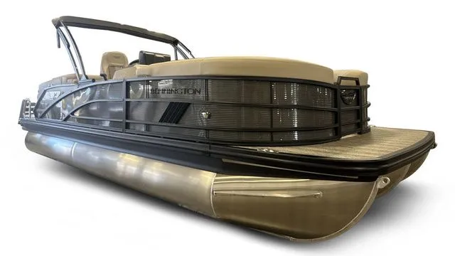 The Image of Bennington M Quad Bench 23 MFB 2026 pontoon boat, side view. - 1