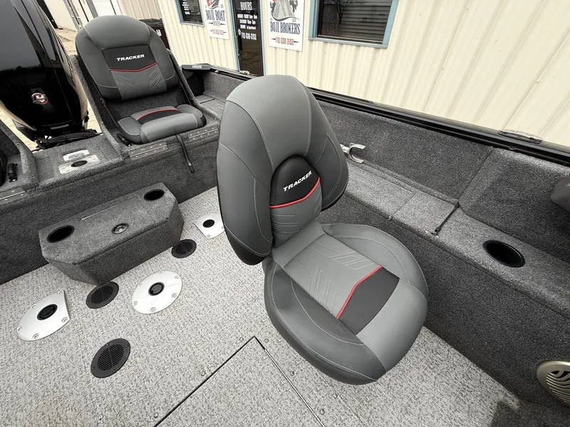 Slide: The Image of Interior of Tracker Pro Guide V-175WT boat, 2023 model. - 24
