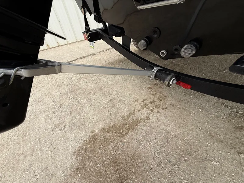 Slide: The Image of Close-up of Tracker Pro Guide V-175WT boat trailer, 2023 model. - 33