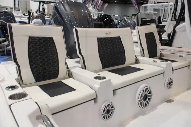 Slide: The Image of Interior of Tidewater Carolina Bay 2500 boat, model year 2026. - 6