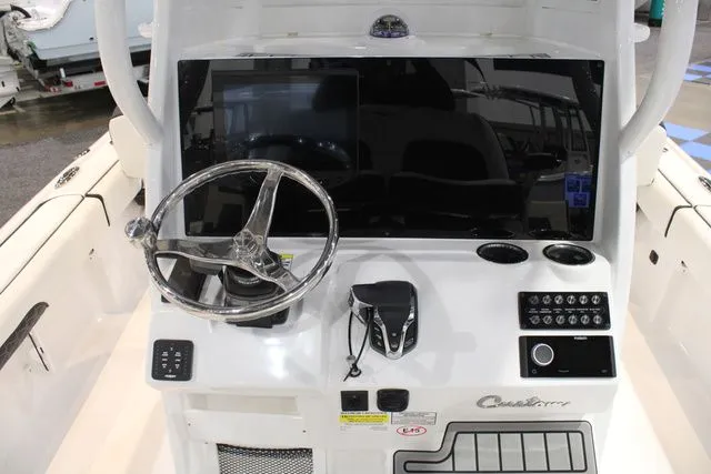 Slide: The Image of Control console of Tidewater Carolina Bay 2500 boat, year 2026. - 7