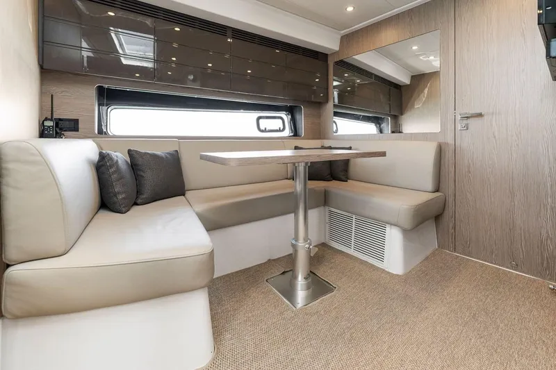 Slide: The Image of Luxurious interior of 2021 Azimut Atlantis 45 yacht with elegant seating and modern decor. - 28