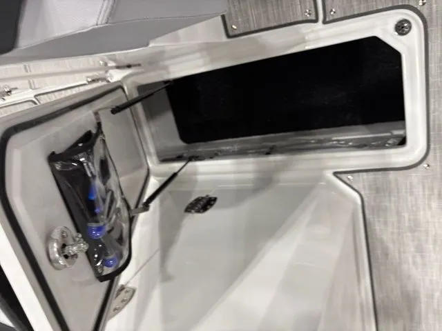 Slide: The Image of Interior view of 2025 Cobalt R6 storage compartment. - 14