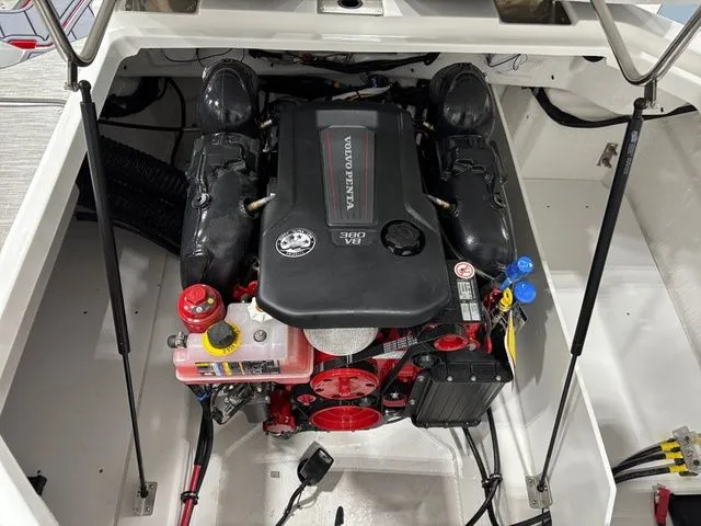 Slide: The Image of 2025 Cobalt R6 engine bay with Volvo Penta V8 engine. - 16