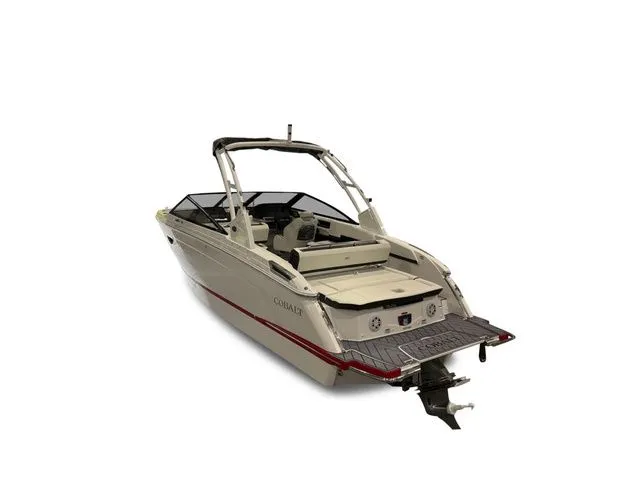 Slide: The Image of 2025 Cobalt R6 boat, luxury design, rear view. - 3