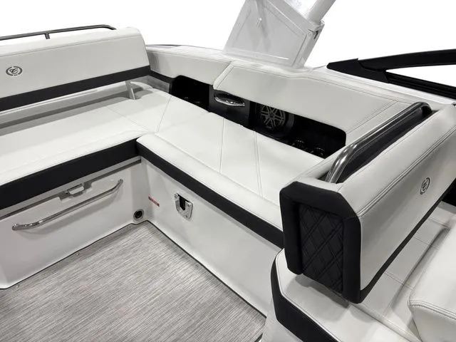 Slide: The Image of Interior of 2025 Cobalt R6 featuring luxurious white seating. - 9