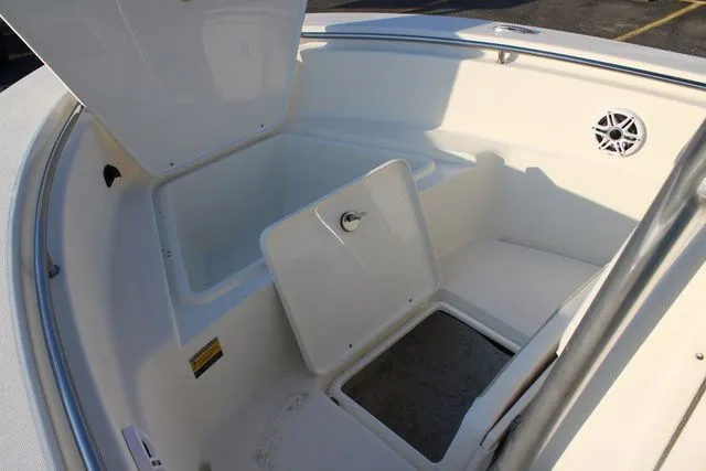 Slide: The Image of Interior view of Bulls Bay Boats 200 CC 2026 with storage compartments. - 20