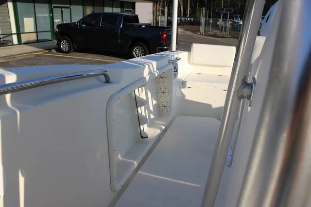 Slide: The Image of Interior view of a 2026 Bulls Bay Boats 200 CC with white deck. - 24