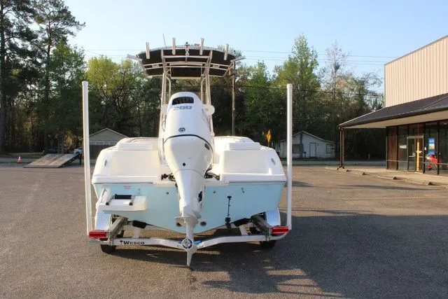 Slide: The Image of Rear view of a 2026 Bulls Bay Boats 200 CC on trailer. - 4