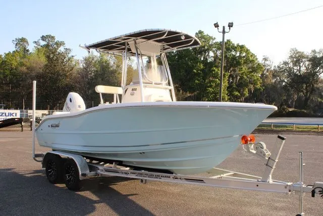Slide: The Image of 2026 Bulls Bay Boats 200 CC on trailer outdoors. - 7