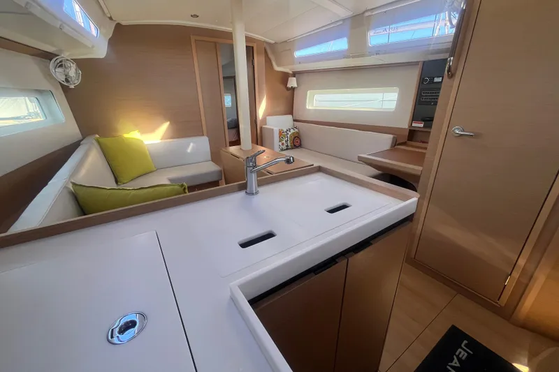 Slide: The Image of Interior of Jeanneau Sun Odyssey 380 yacht, year 2023. - 20