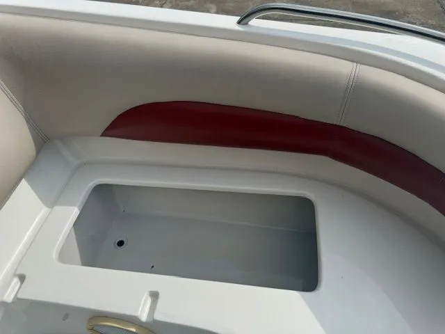 Slide: The Image of Interior of a 2014 Hurricane SSR188 boat with storage compartment. - 11