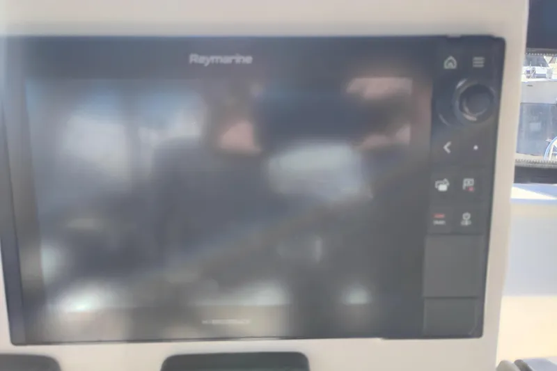 Slide: The Image of Raymarine navigation display on 1988 PT 52 AFT Cabin Motor Yacht. - 19