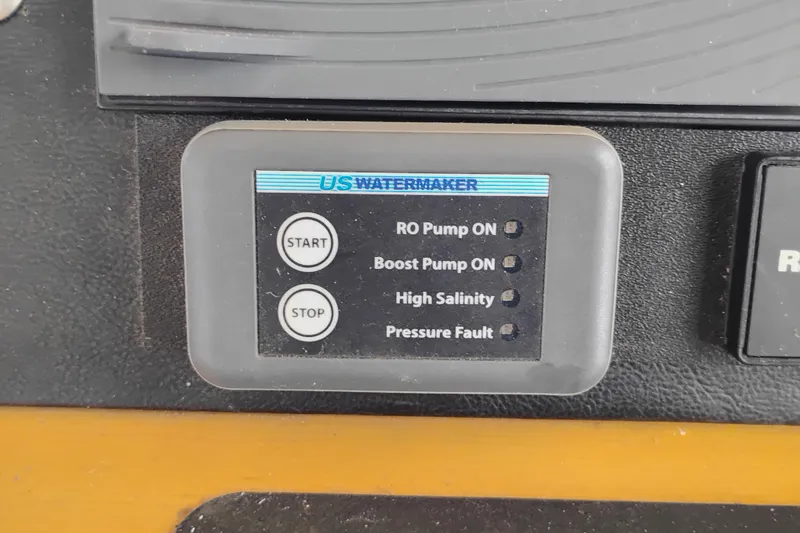 Slide: The Image of Control panel for US Watermaker on 1988 PT 52 AFT Cabin Motor Yacht. - 48