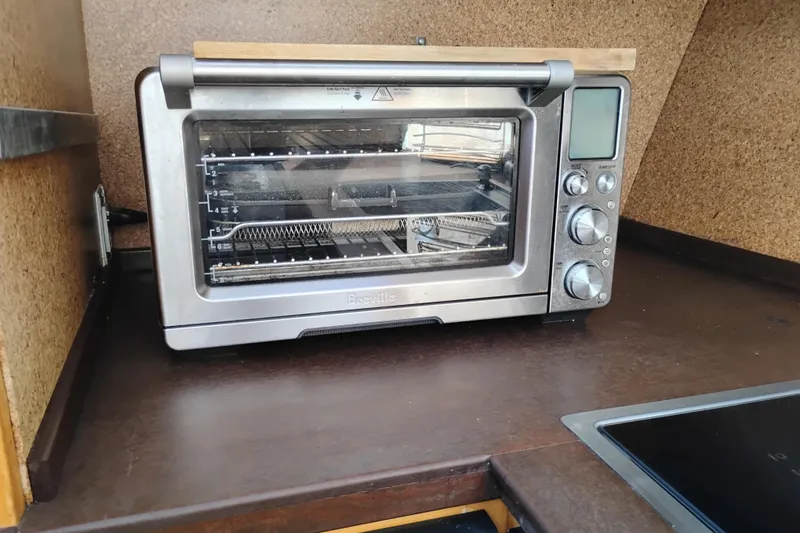 Slide: The Image of Compact Breville toaster oven on PT 52 AFT Cabin Motor Yacht, 1988 model. - 80