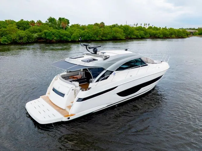 Slide: The Image of 2026 Riviera 4600 Sports Yacht - Image 3 - 3