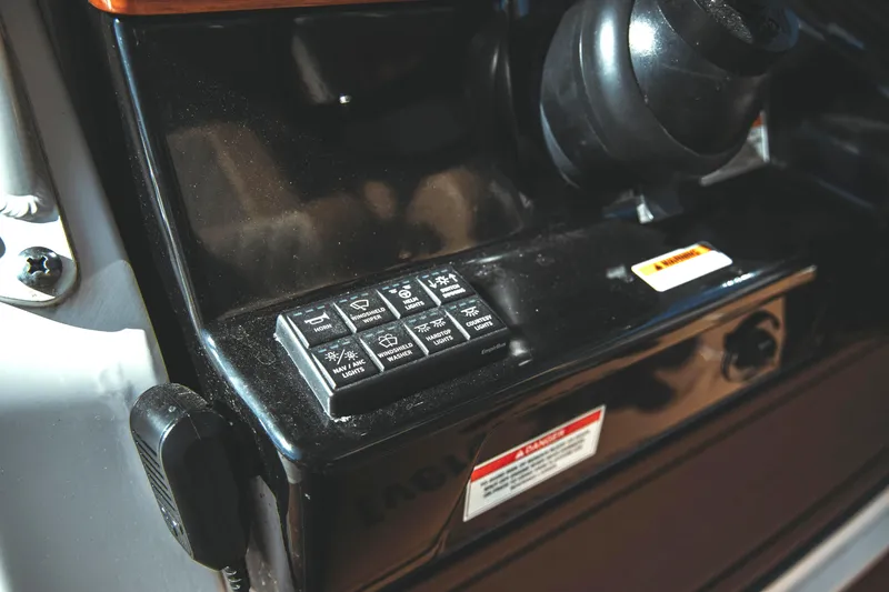 Slide: The Image of Control panel of Everglades 315 Center Console 2024. - 42