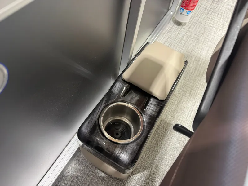 Slide: The Image of Interior of 2025 Tahoe Sport VRB 2385 Swingback with cup holder. - 15