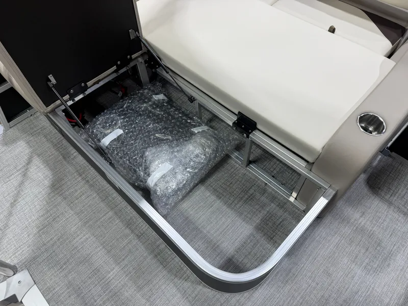 Slide: The Image of Interior of 2025 Tahoe Sport VRB 2385 Swingback with storage space. - 25