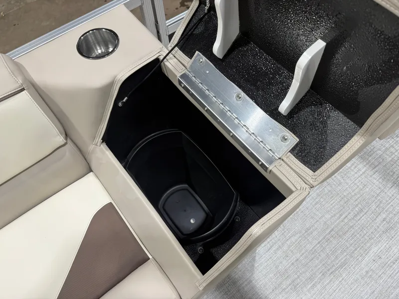Slide: The Image of Interior of 2025 Tahoe Sport VRB 2385 Swingback with storage compartment. - 28