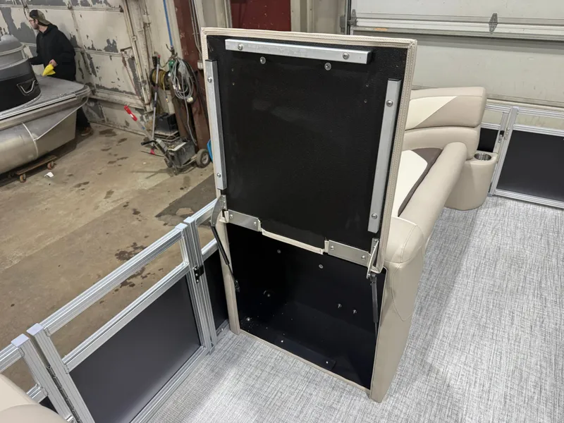 Slide: The Image of Interior of 2025 Tahoe Sport VRB 2385 Swingback with storage compartment. - 30