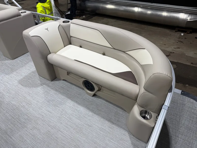 Slide: The Image of 2025 Tahoe Sport VRB 2385 Swingback seating area, luxurious design. - 8