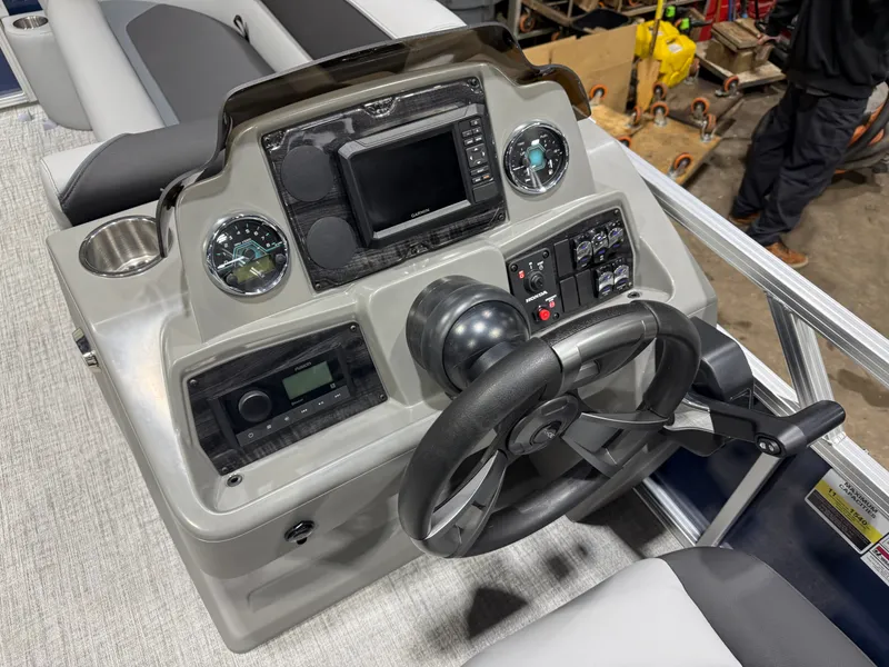 Slide: The Image of 2025 Tahoe Sport VRB 2385 dashboard with modern controls. - 12