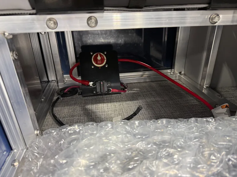 Slide: The Image of Interior view of Tahoe Sport VRB 2385, showing electrical wiring. - 26