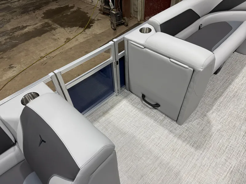 Slide: The Image of Interior of 2025 Tahoe Sport VRB 2385 Swingback boat. - 29