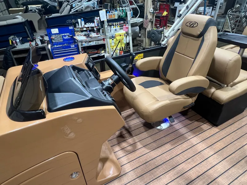 Slide: The Image of Interior of a 2026 Bentley Pontoons Legacy 220 QSB. - 10