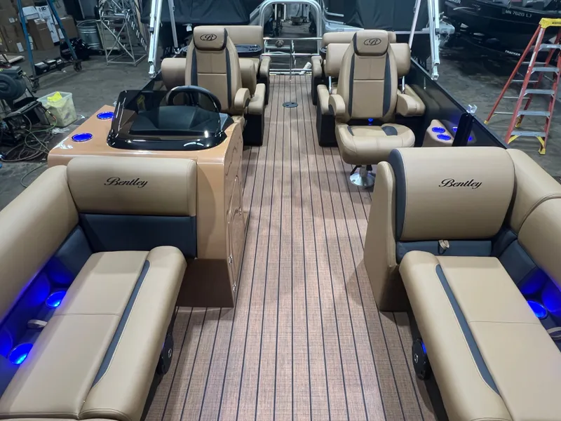 Slide: The Image of Interior of 2026 Bentley Pontoons Legacy 220 QSB. - 5