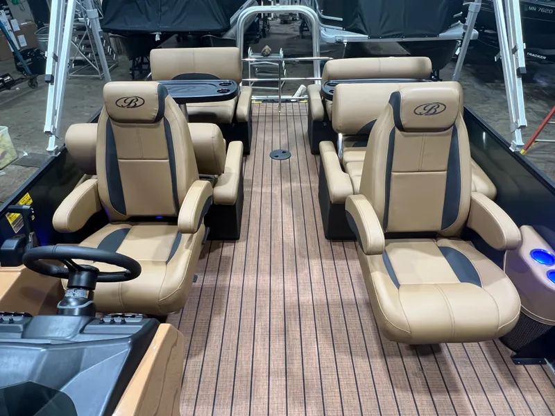 Slide: The Image of Luxurious interior of 2026 Bentley Pontoons Legacy 220 QSB. - 8
