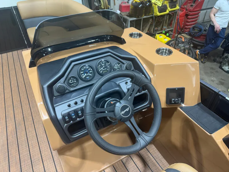 Slide: The Image of Interior of 2026 Bentley Pontoons Legacy 220 Navigator. - 13