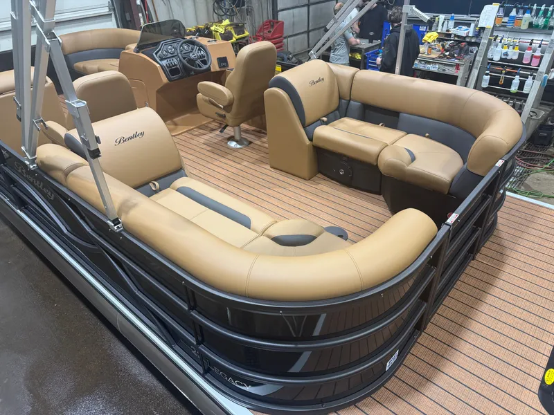 Slide: The Image of Interior of 2026 Bentley Pontoons Legacy 220 Navigator. - 4