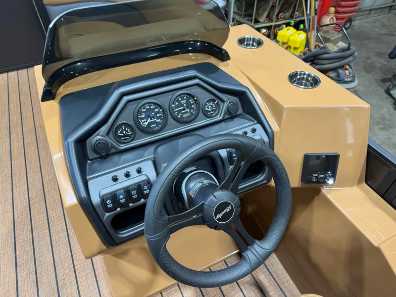 Slide: The Image of Dashboard of 2026 Bentley Pontoons Legacy 220 Navigator. - 13