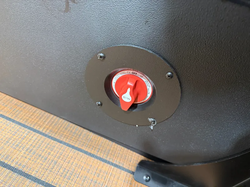 Slide: The Image of Close-up of a switch in Bentley Pontoons Legacy 220 Navigator 2026. - 20