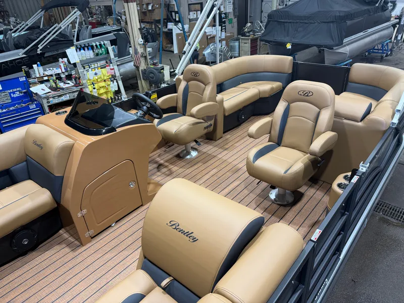 Slide: The Image of Interior of 2026 Bentley Pontoons Legacy 220 Navigator. - 3